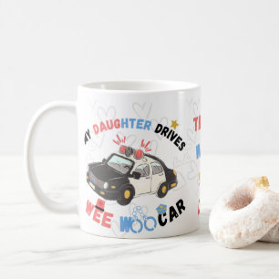 Caneca De Café A minha filha dirige-se a dois pais engraçados da
