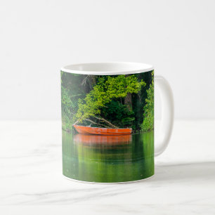 Caneca De Café A Mug De Café De Barco Laranja