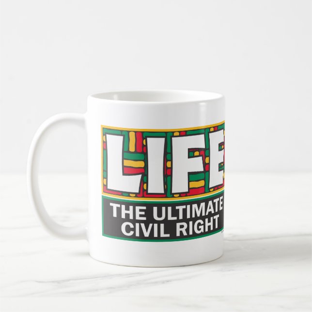 Caneca De Café A mug for sharing your pro-life beliefs. (Esquerda)