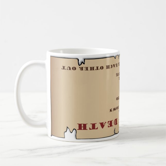 Caneca De Café A Muita Morte por Domínio de Muitas Coisas (Esquerda)