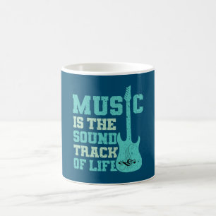 Caneca de Café A Música é a Trilha Sonora da Vida