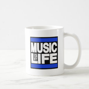 Caneca De Café A música é meu azul da vida