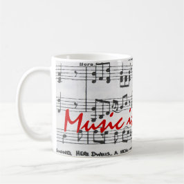 Caneca De Café A música é minha vida