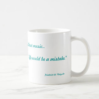 Caneca De Café A música é vida