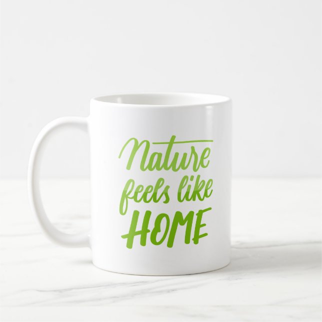 Caneca De Café a natureza se parece com a casa (Esquerda)