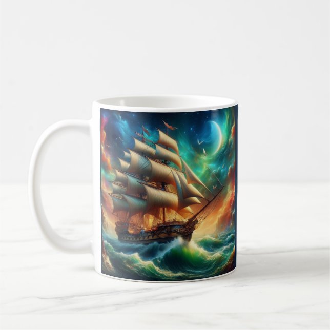 Caneca De Café A nave fantasma Lady Lovibond em uma tempestade có (Esquerda)