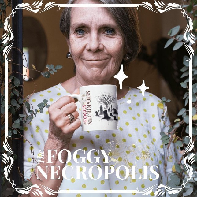 Caneca De Café A Necrópole Gente (The Foggy Necropolis cover from The Beekeeper Store)