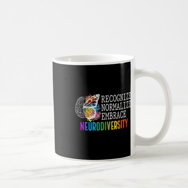 Caneca De Café A Neurodiversidade Reconhece A Adoção Normalizada  (Direita)