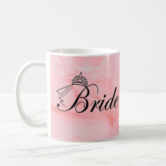 Caneca De Café A Noiva Escrita Negra Casada Coffee Mug (Esquerda)