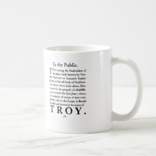 Caneca De Café A nomeação de Troy, NY 1789