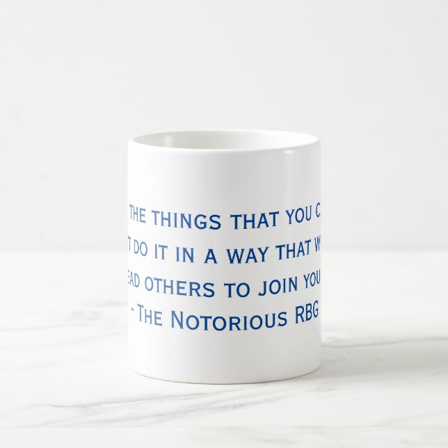 Caneca De Café A Notoriosa Cotação RBG Mug (Centro)