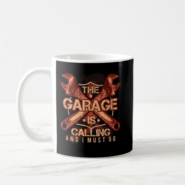 Caneca De Café A Oficina Está Chamando E Eu Devo Ir (Esquerda)