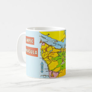 Caneca De Café A Olimpiadas Península Map Mug