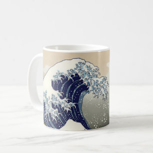Caneca De Café A onda do Excelente de Kanagawa Katsushika Hokusai