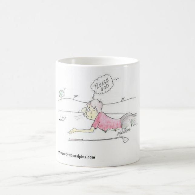 Caneca De Café A oração de um jogador de golfe (Centro)