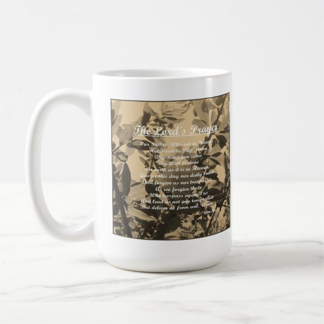 Caneca De Café A Oração do Senhor (Esquerda)