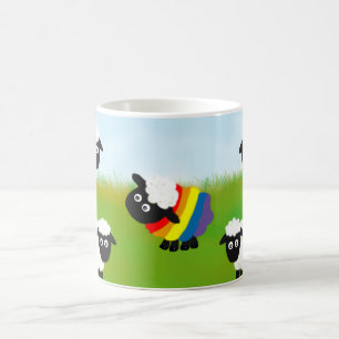Caneca De Café A ovelha Rainbow, LGbt,