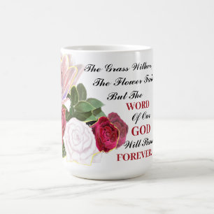 Caneca De Café A Palavra De Deus Vai Ficar Para Sempre.