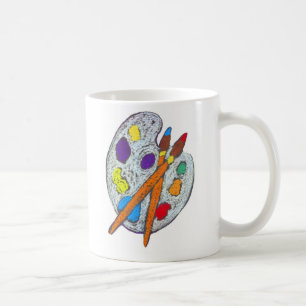 Caneca De Café A paleta do artista
