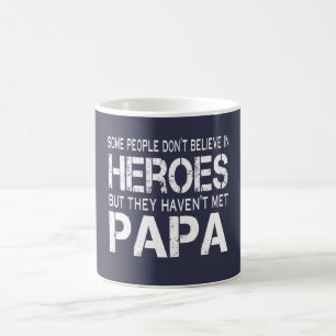CANECA DE CAFÉ A PAPÁ É MEU HERÓI