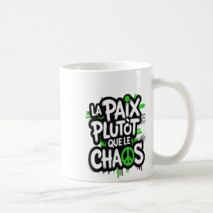 Caneca De Café A paz é uma escolha