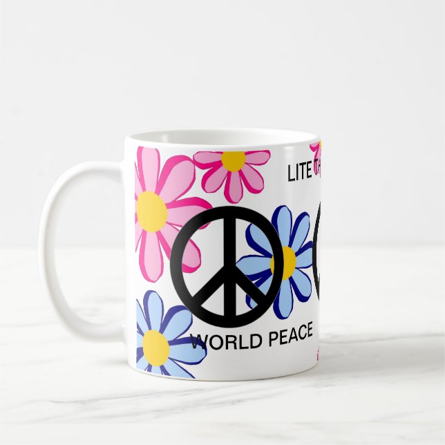 CANECA DE CAFÉ A PAZ MUNDIAL LITE O CHUMBO! (Esquerda)