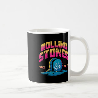 Caneca De Café A Pedra Foi Afastada, Ele Está Vivo Cristo Retro.