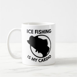 Caneca De Café A Pesca De Gelo É O Meu Cardio