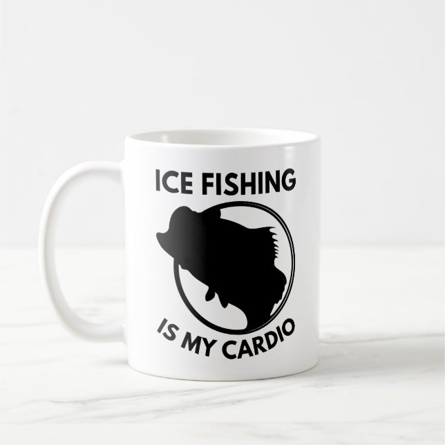 Caneca De Café A Pesca De Gelo É O Meu Cardio (Esquerda)