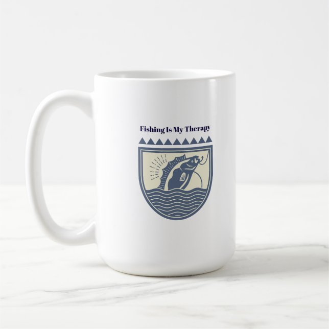 Caneca De Café A Pesca é Minha Terapia (Esquerda)