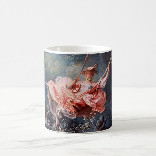 Caneca De Café A pintura Swing de Jean-Honoré Fragonard (Centro)
