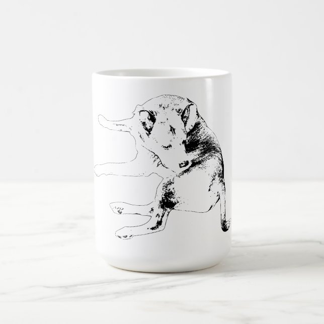 Caneca De Café A playful scratch pose brings a light, fun spirit  (Centro)