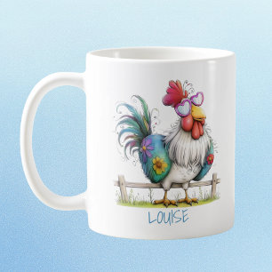 Caneca De Café A Polícia da Moda Ligou… Este Frango Respondeu