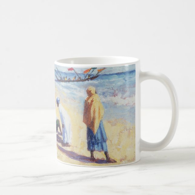 Caneca De Café A praia em Abene Senegal 1997 (Direita)
