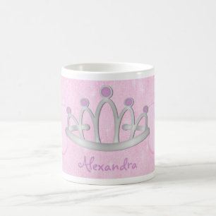 Caneca De Café A Princesa Rosa Personalizada da Criança