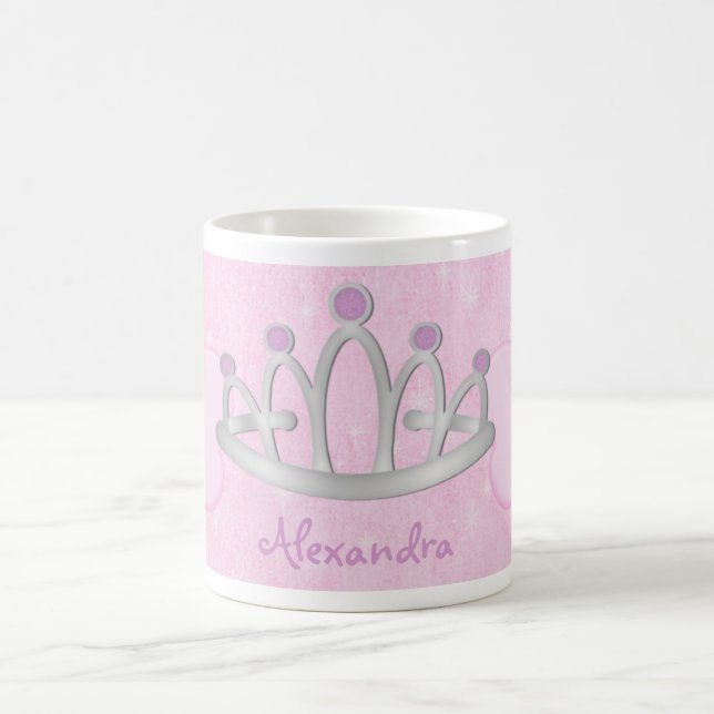 Caneca De Café A Princesa Rosa Personalizada da Criança (Centro)