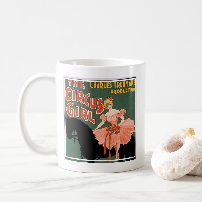 Caneca De Café A Produção de Charles Frohman, A Garota do Circo 3 (Com Donut)