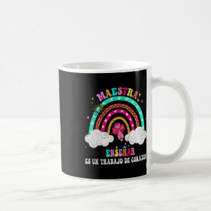 Caneca De Café A Professora Bilíngue Professora de Espanhol Para 