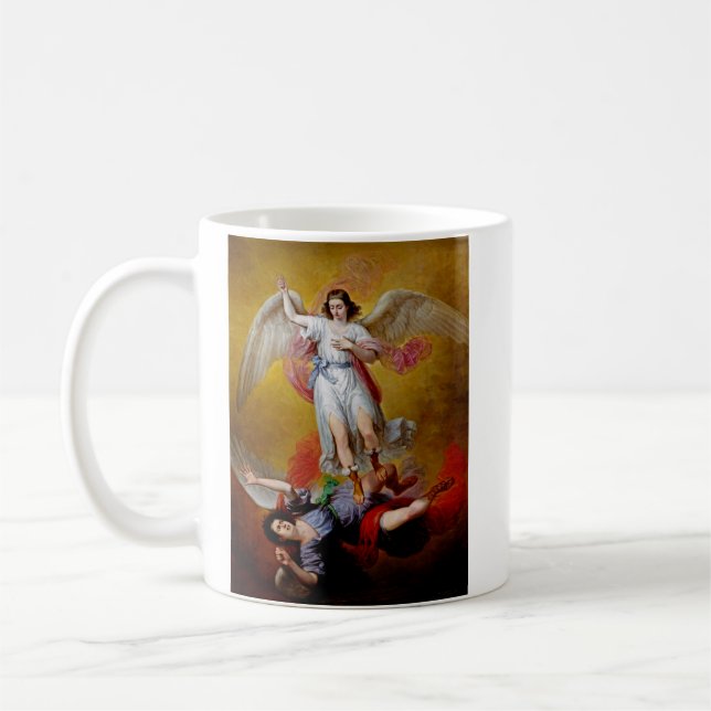 Caneca De Café A queda de Lucifer por Antonio Maria Esquivel (Esquerda)