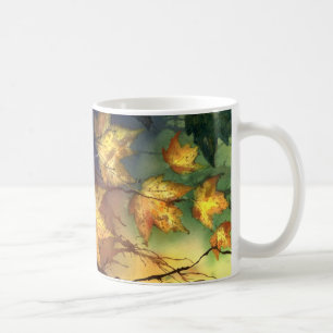 Caneca De Café A queda deixa um design de 20 naturezas