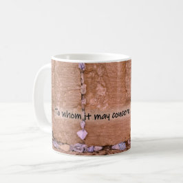 Caneca De Café A Quem Possa Interessar (nota manuscrita para ?)