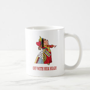 CANECA DE CAFÉ A RAINHA DOS CORAÇÕES BRIGA COM A CABEÇA