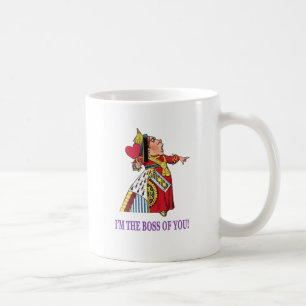 Caneca De Café A rainha dos corações, "eu sou o chefe de você!