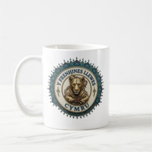 Caneca De Café A Rainha Leoa. cymru ‎