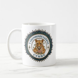Caneca De Café A Rainha Leoa. cymru ‎