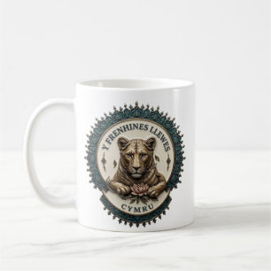 Caneca De Café A Rainha Leoa. cymru ‎