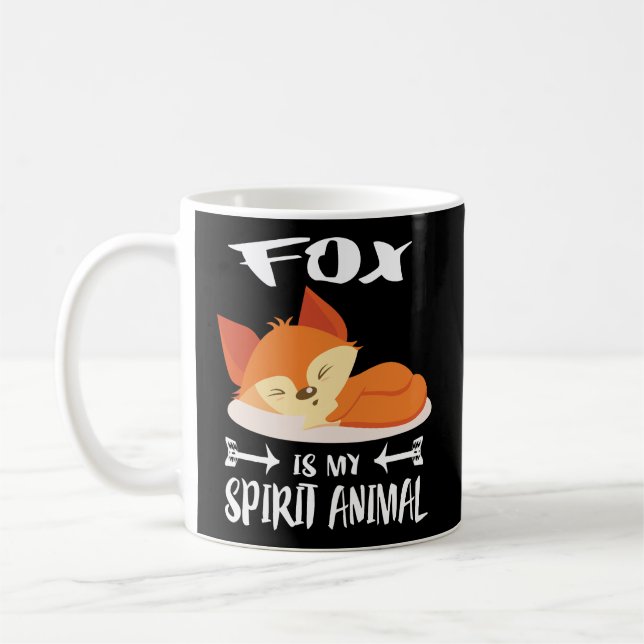 Caneca De Café A Raposa É O Meu Presente Engraçado De Animal Espí (Esquerda)