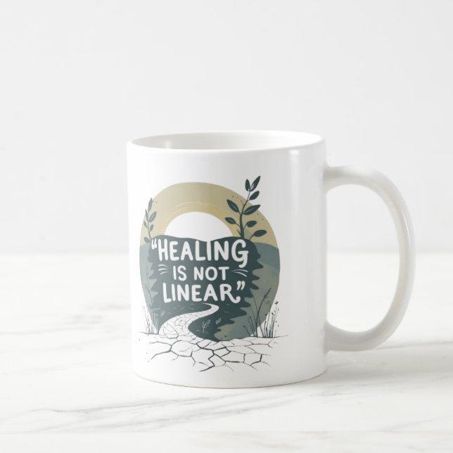 Caneca De Café A Reparação Não É Linear - Mug De Cotação Motivaci (Direita)