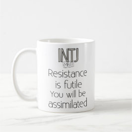 Caneca De Café A resistência de INTJ é inútil