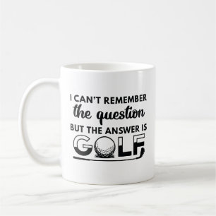 Caneca De Café A Resposta É Golfe
